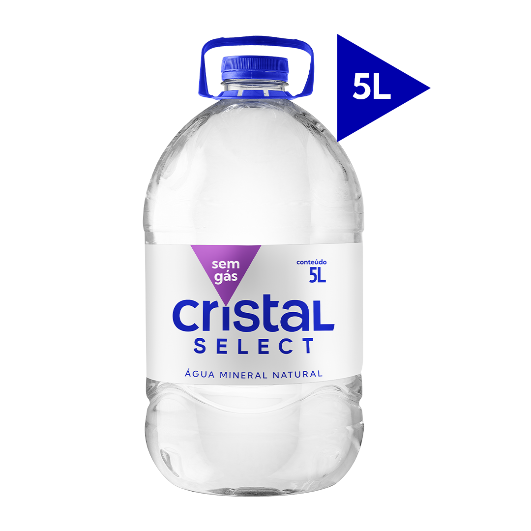 Água Mineral Cristal Select 5L Sem Gás Pacote com 2 unidades
